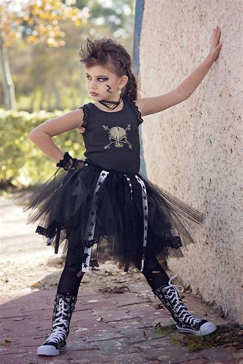 Rock N Roll Ballerina Rock Star Tutu Dress Halloween