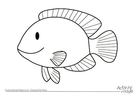 fish colouring page