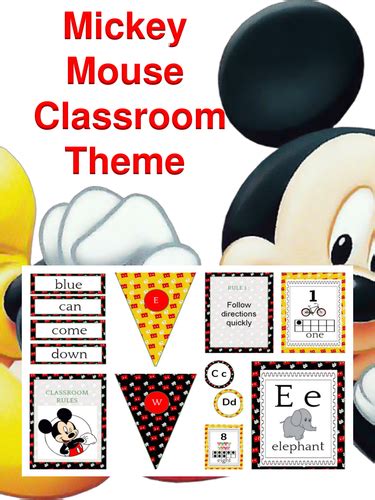 mickey mouse classroom theme teaching resources
