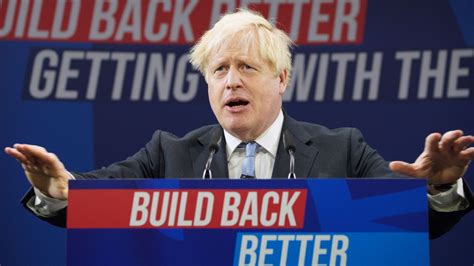 Boris Johnson Accepts Difficult Times Ahead In Conference Speech