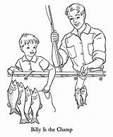 Fishing Coloring Parents Dad Grandpa Pages Gran Fish Catching Lot Color Netart sketch template
