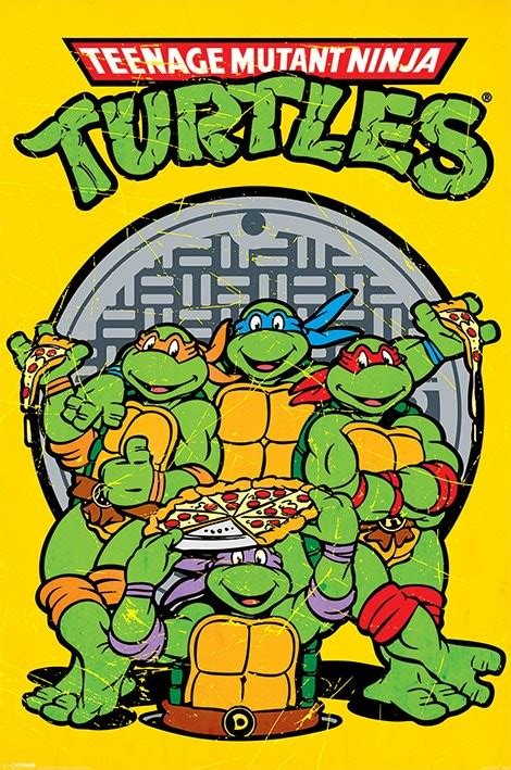 teenage mutant ninja turtles retro poster sold  ukposters
