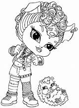 Monster High Coloring Wolf sketch template