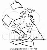 Paperwork Businessman Speeding Line Through Clipart Illustration Royalty Toonaday Rf Paper Cartoon Work Outlined Autor Suggesting Male Book His 2021 sketch template