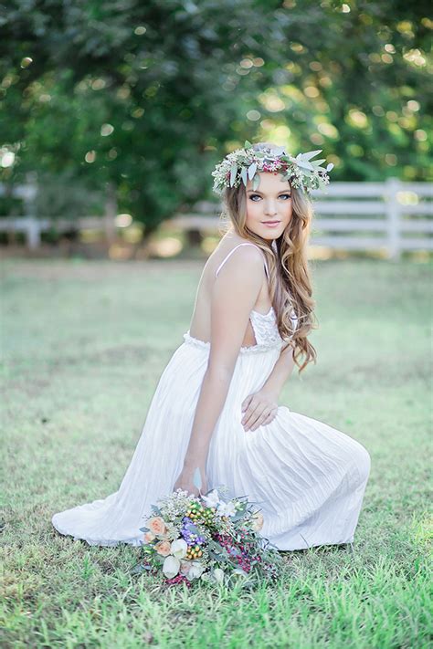 Photo Fridays Boho Chic Bridal Portraits Glamour And Grace