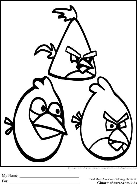 angry birds coloring pages ginormasource kids angry birds coloring