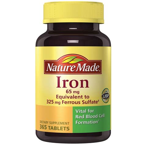 product  nature  iron dietary supplement tablets  ct