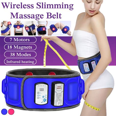 wireless electric slimming belt lose weight fitness massage x7 times