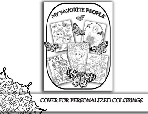 cover  personalized coloring pages cover custom coloring etsy