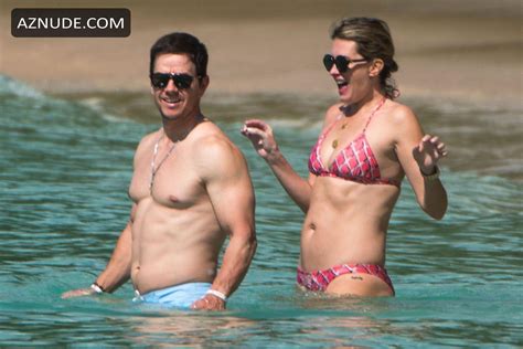 Rhea Durham Hits The Beach With Mark Wahlberg While Out In Barbados
