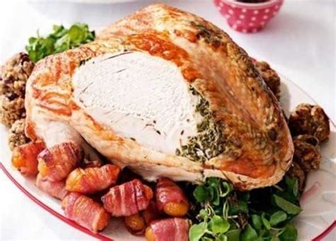roast turkey crown with herbs and lemon recipe roasted