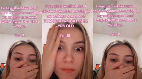 tiktok creator reveals she was assigned a 52 year old roommate as an 18