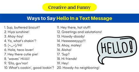 creative  funny ways      text message mywaystosay