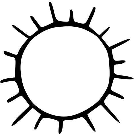 sun outline clip art clipart