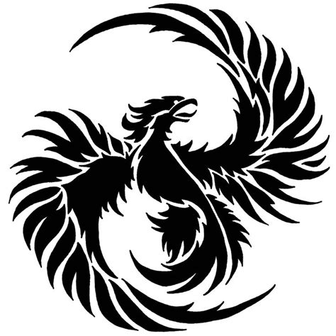 phoenix bird  stencil phoenix tattoo design phoenix tattoo phoenix