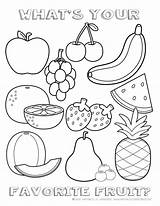 Coloring Fruit Healthy Pages Printable Eating Sheet Chart Favorite Berries Apricots sketch template