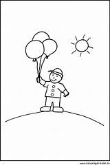 Malvorlage Junge Ausmalbild Luftballon Ausmalen Luftballons Mensch Spielen Selbst Erstellen Datei Pdf sketch template