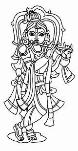 Krishna Colornimbus sketch template