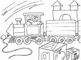 Coloring Train Toy Pages Trains Edupics Large sketch template