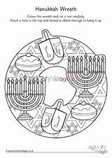 Colouring Hanukkah Activity sketch template