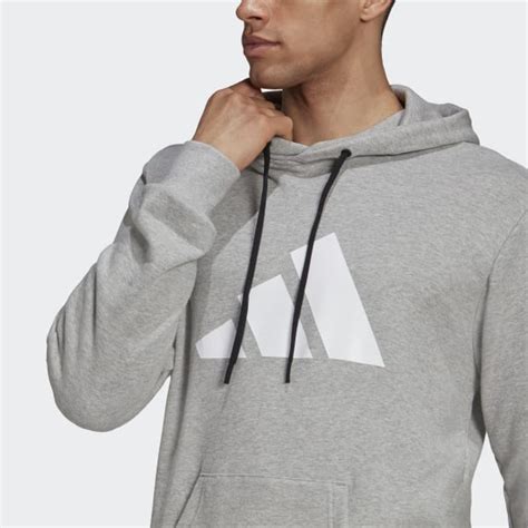 adidas future icons logo graphic hoodie grey mens training adidas