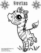 Coloring Pages Cuties Printable Cute Lps Zebra Baby Kids Color Animal Colouring Creative Pg Print Adult Dolphin Clipart Cutie Recommended sketch template