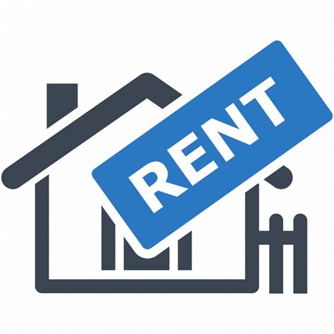house real estate rent home rent sign icon   iconfinder