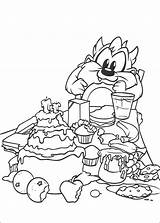 Baby Taz Eating Categories Coloring sketch template