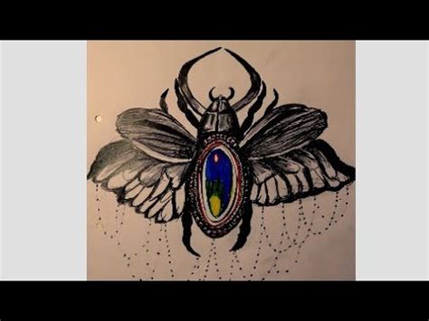 sketch  art insect creative art youtube