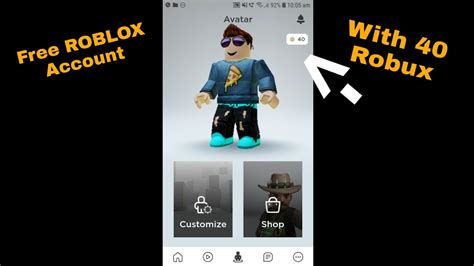 Free Roblox Account With 40 Robux And Cool Name