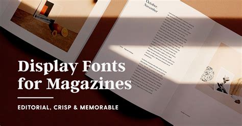 fonts  magazine design editorial crisp memorable