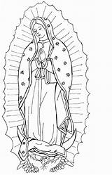 Guadalupe sketch template