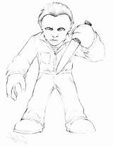 Michael Coloring Pages Myers Getcolorings Printable Color sketch template