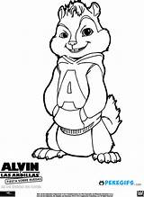 Ardillas Alvin sketch template