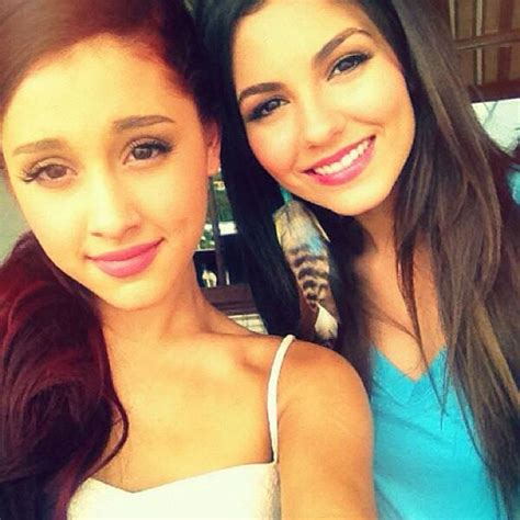 victoria justice really glad to clear up ariana grande feud rumors—but would they ever do a