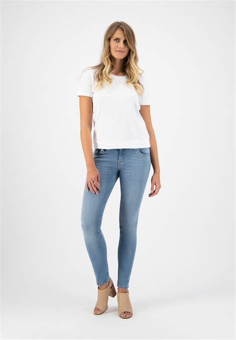 Sustainable Skinny Jeans Skinny Lilly Fan Stone Lease Mud Jeans