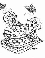 Coloring Dog Pages Dogs Puppy Printing Instructions Their sketch template
