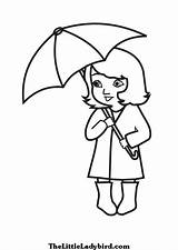 Umbrella Coloring Kids Clipart Colouring Pages Girl Drawing Under Cartoon Cliparts Clip Printable Library Doodle Umbrellas Favorites Add sketch template
