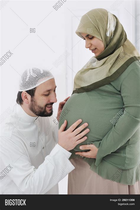 pregnant muslim wife image and photo free trial bigstock
