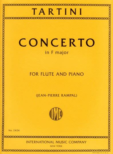 Tartini G Concerto In F Major Carolyn Nussbaum Music Company
