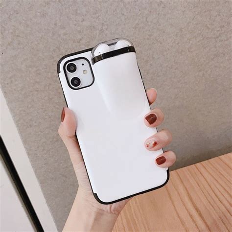 airpod iphone case silicone phone case iphone cases earphone storage