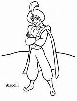 Aladdin Coloring Pages Disney Printable Kids sketch template