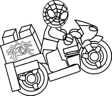 lego spiderman coloring pages full downloadable educative printable