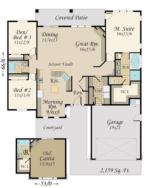 multi generational  story house plan craftsman house plan