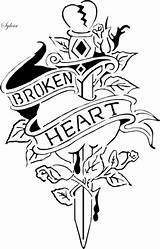 Heart Broken Coloring Pages Tattoo Designs Bleeding Hearts Drawing Drawings Getcolorings Quotes Color Scroll Print sketch template