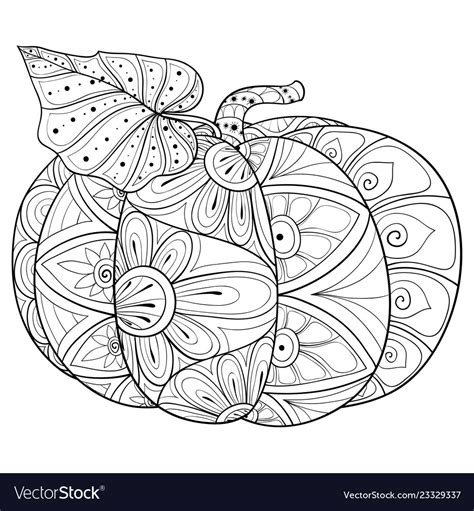 fresh collection adult coloring page pumpkin fall pumpkin