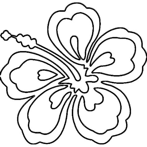 hawaiian coloring pages hawaii flower coloring page az coloring