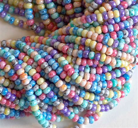 Picasso Tie Dye Rainbow Bead Mix 6 0 Czech Seed Beads Preciosa 4mm