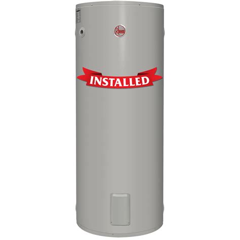 rheem  litre electric hot water system price installed year