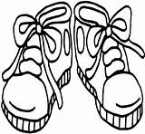 Shoes Coloring Kids Shoe Drawing Clipart Getdrawings Clip sketch template